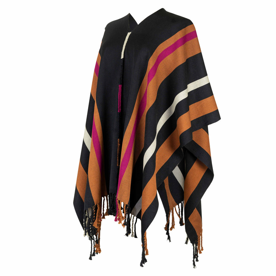 Poncho Folklora Chocolate